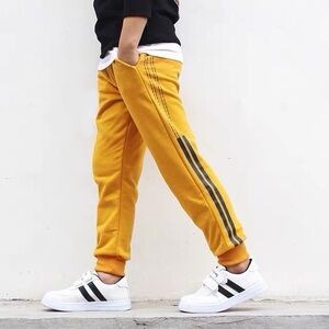 US Boys Size 10 Bundle: 2 Pairs of Yellow Drawstring Joggers